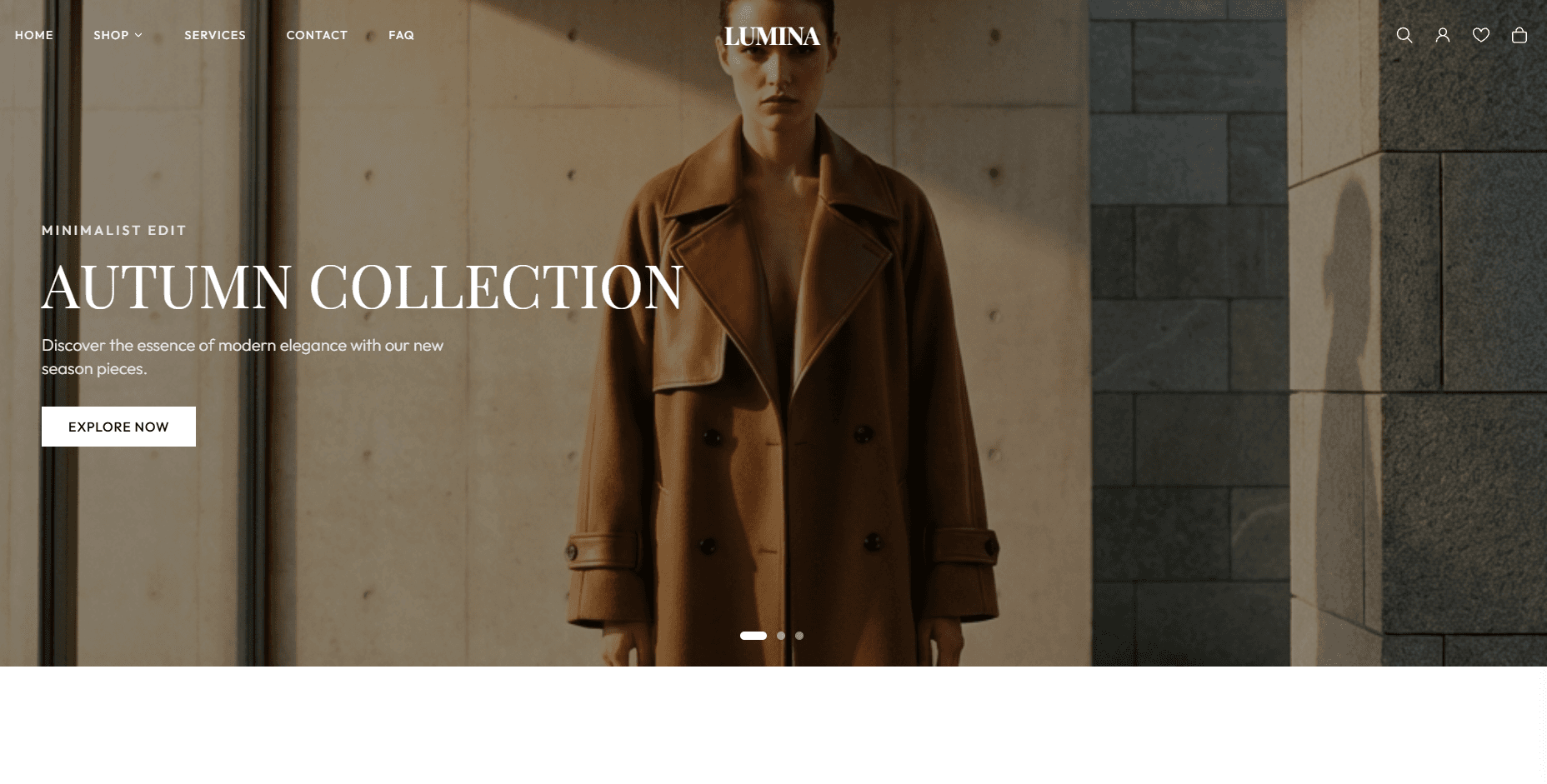 Lumina | High-Performance Fashion E-Commerce Storefront preview