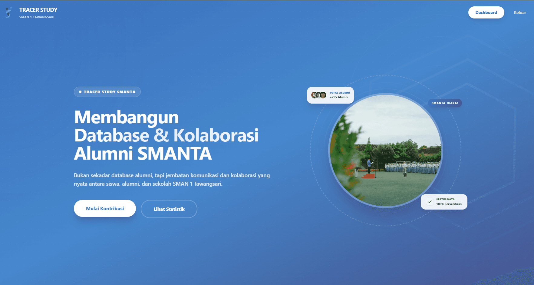 Tracer Study SMANTA | Alumni Analytics & Geolocation Platform preview